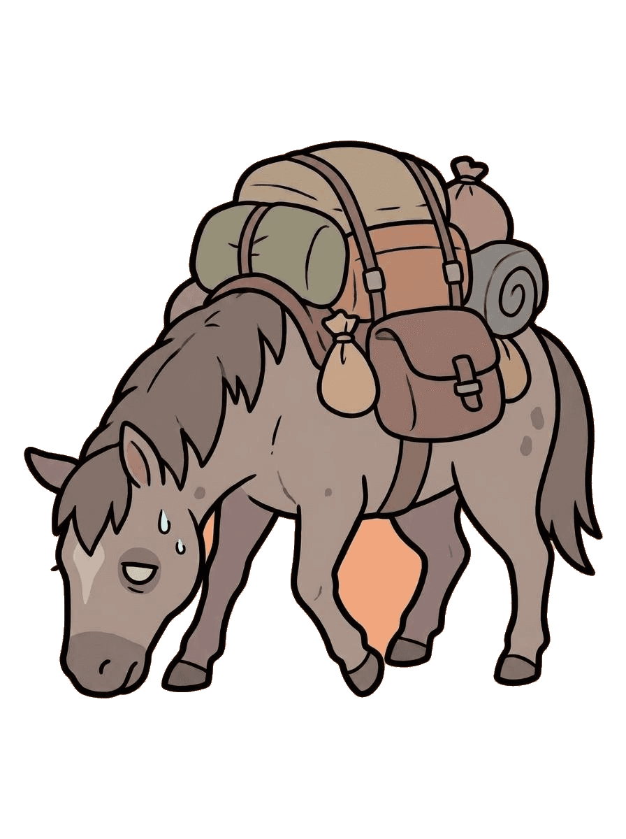 燃え尽き馬